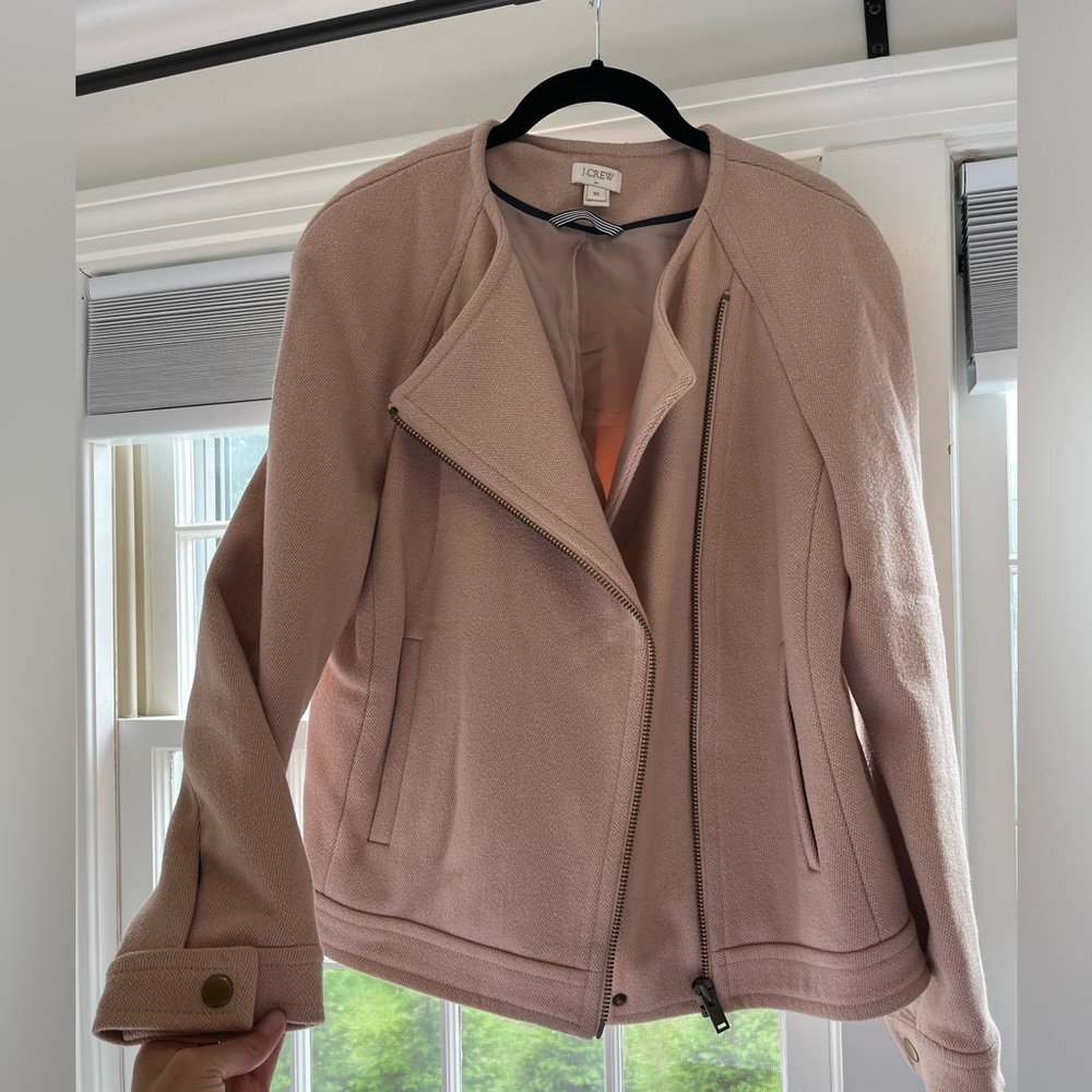 J Crew Factory size 10 Pink Mauve Asymmetrical Jacket